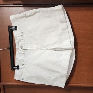 Eddie Bauer Boyfriend White Shorts Sz 12